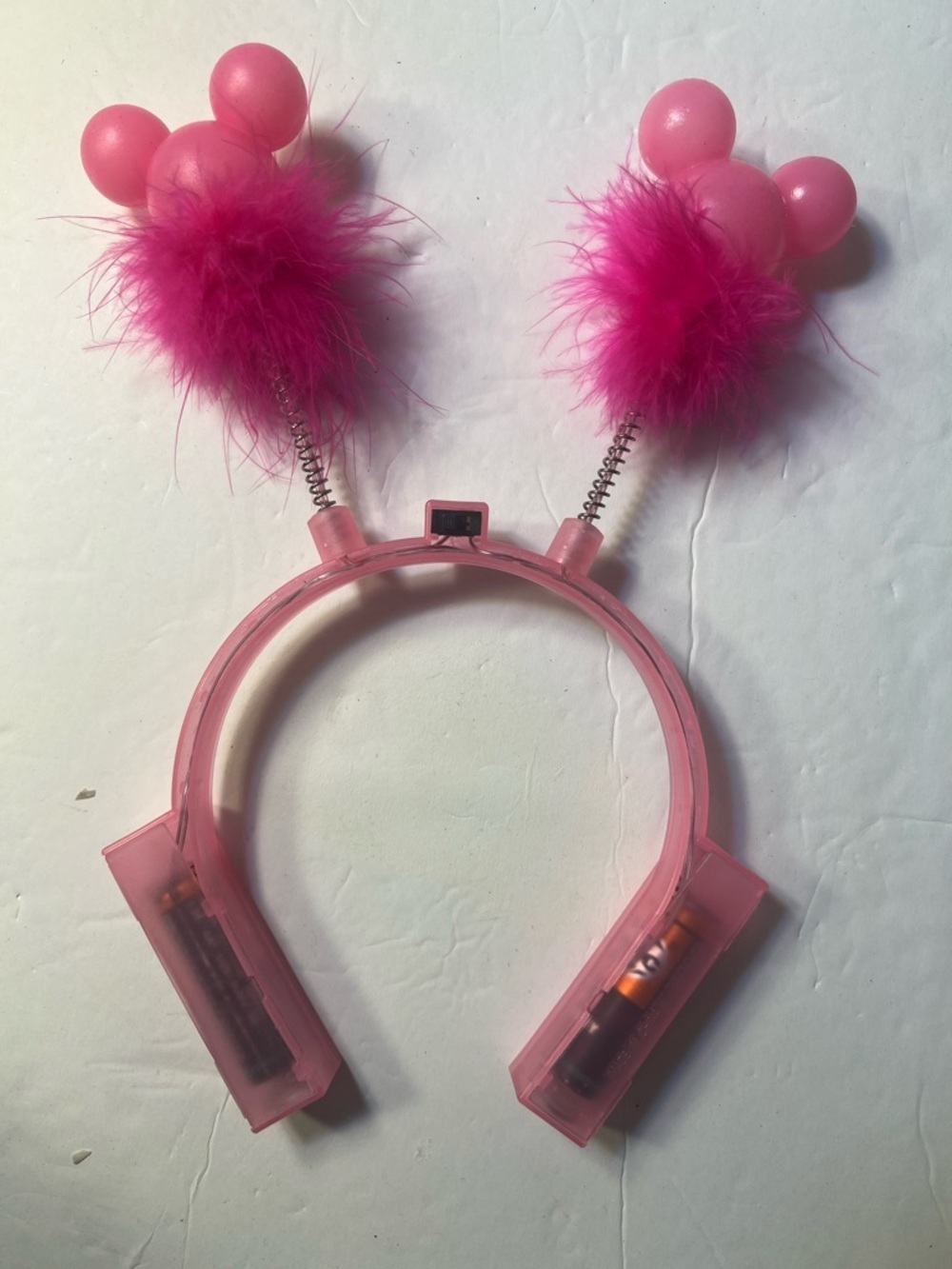 Pink Feather Pom Headband for Kids - Picture 5 of 12
